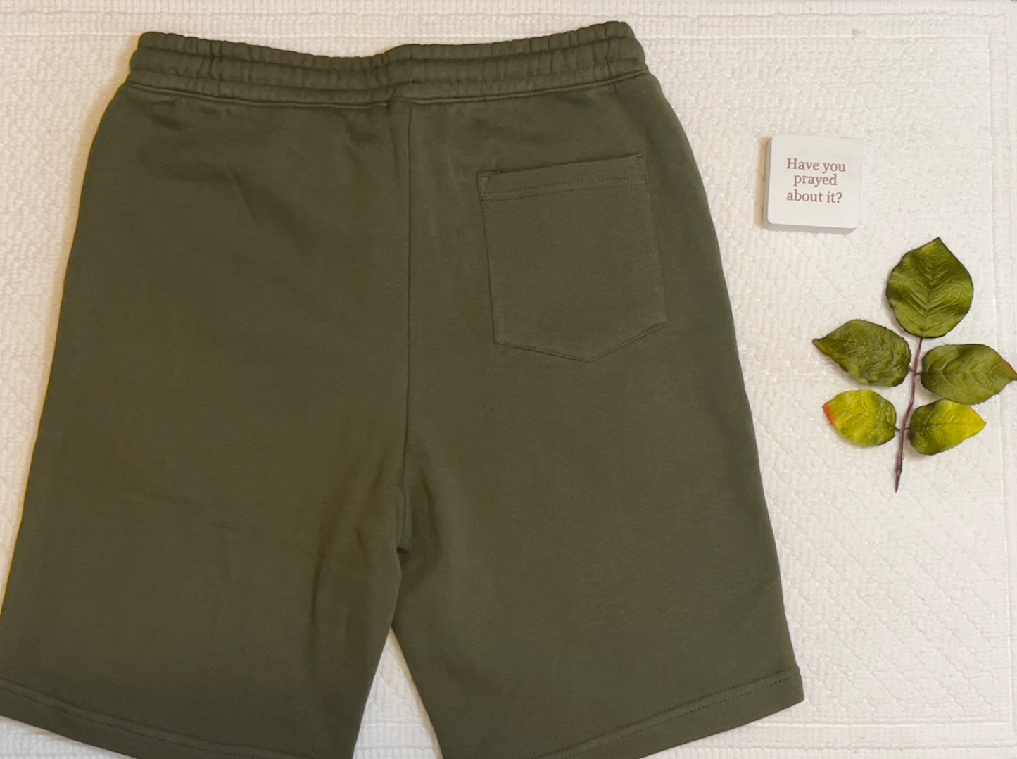 Because God Sweat Shorts (Premium Greene)
