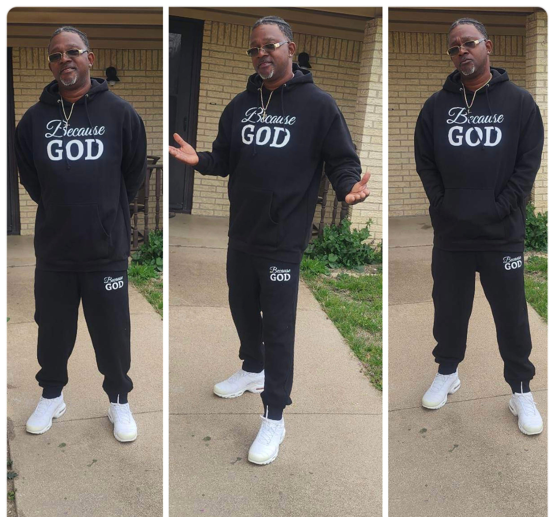 Because God Sweatshirt - Premium Black