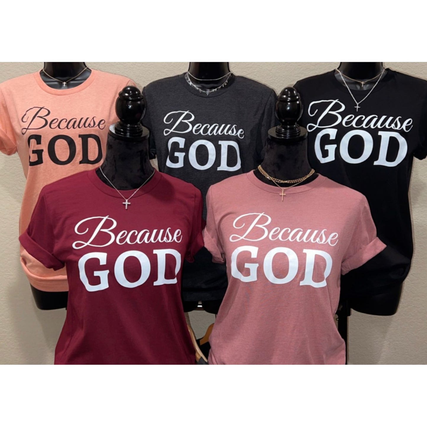 Because God Shirt - Black