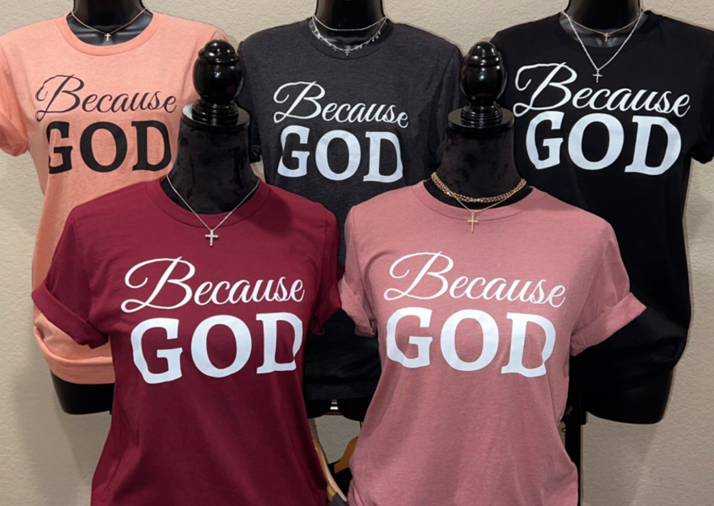 Because God Shirt - Sunset