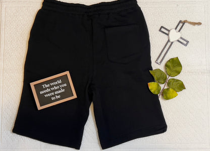 Because God Sweat Shorts (Premium Black)